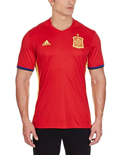 adidas Herren Heimtrikot FEF H JSY, Rot/Gelb/Blau, L, 4056558646463