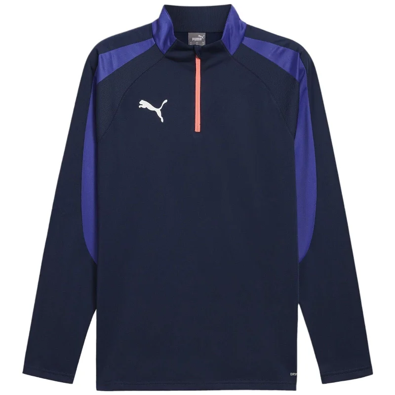 Puma Individual Liga Quarter Zip Mens Long Sleeved Top