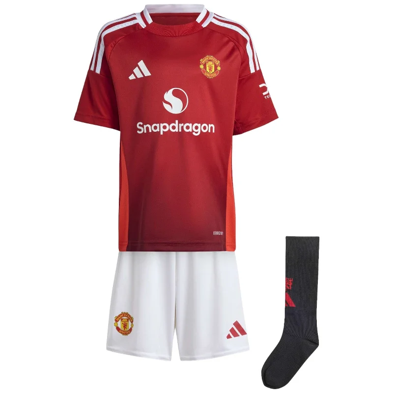 adidas Manchester United 2024/25 Kids Home Kit