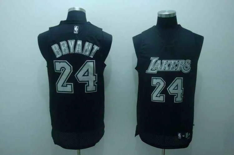 Lakers 24 Kobe Bryant Black Fans Edition Basketball Jerseys