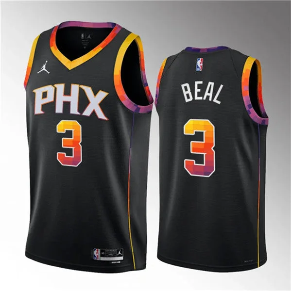 Men's Phoenix Suns #3 Bradley Beal Black 2022/23 Statement Edition Stitched Basketball Basketball Jersey