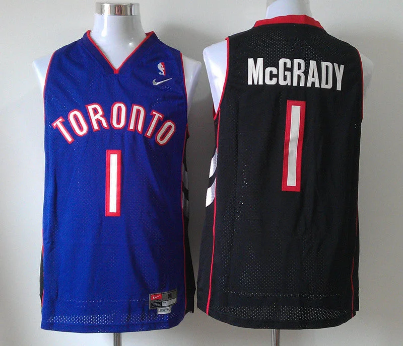 Raptors 1 McGRADY Purple&Black Basketball Jerseys