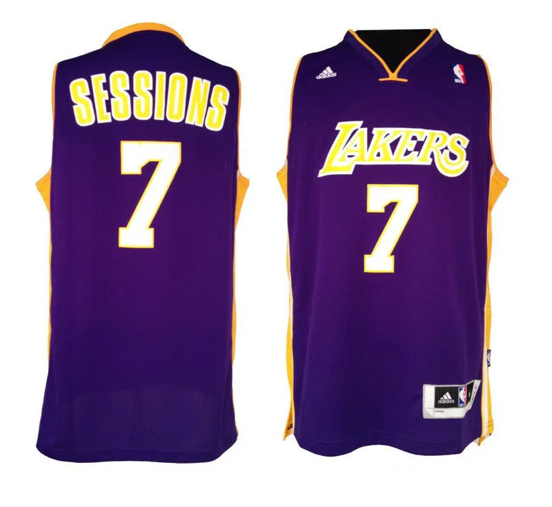 Lakers 7 Sessions Purple New Basketball Jerseys