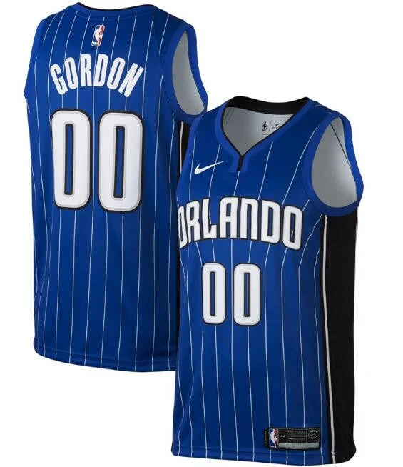 Men's Orlando Magic Royal #00 Aaron Gordon Icon Edition Stitched Swingman Basketball Jersey