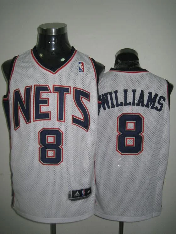 Nets 8 Williams White Basketball Jerseys