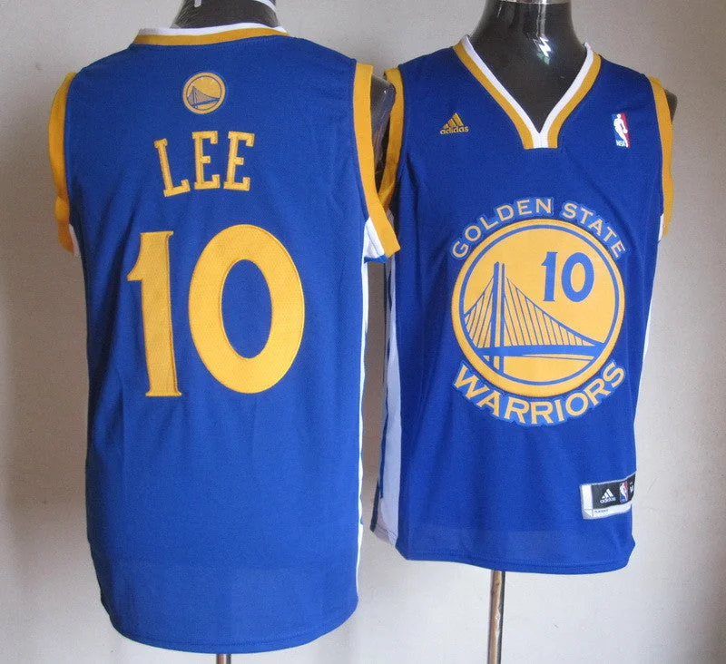 Warriors 10 Lee Blue Revolution 30 Basketball Jerseys