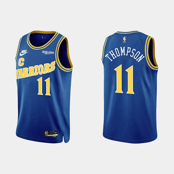 Men's Golden State Warriors #11 Klay Thompson Royal 2022-23 Blue Stitched Basketball Basketball Jersey