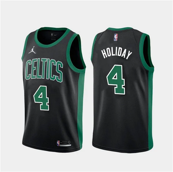 Men's Boston Celtics #4 Jrue Holiday Black 2023 Association Edition Stitched Basketball Basketball Jersey