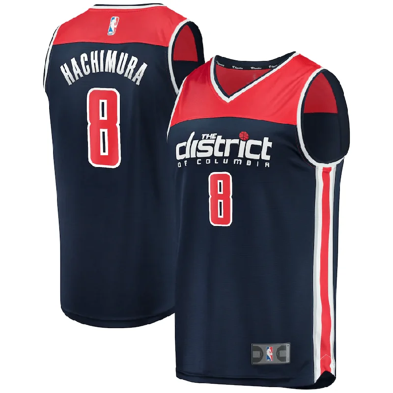 Men's Washington Wizards Navy #8 Rui Hachimura 2019/20 Fast Break Statement Edition Stitched Basketball Jersey