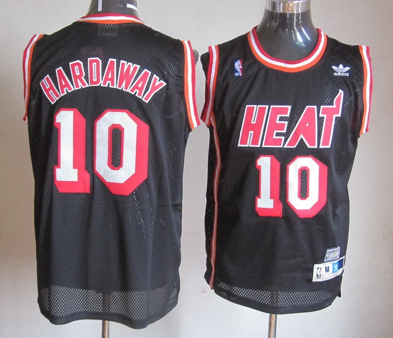 Heat 10 Hardaway Black Basketball Jerseys