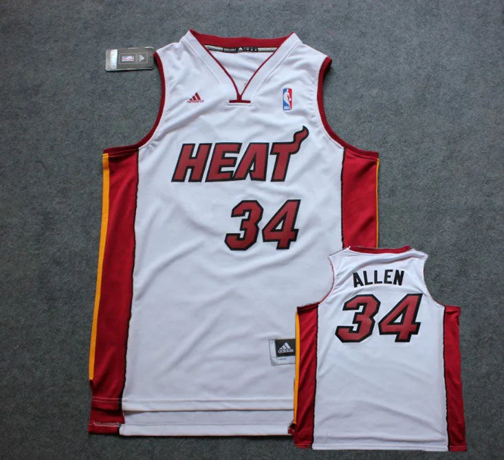 Heat 34 Allen Red New Basketball Jerseys