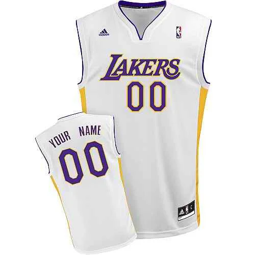 Los Angeles Lakers Custom white Alternate Basketball Jersey