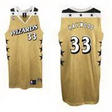 Wizards 33 Brendan Haywood Yellow Basketball Jerseys