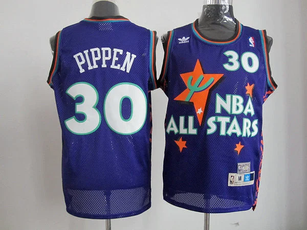 ALL Star 30 Pippen Purple 1995 m&n Basketball Jerseys