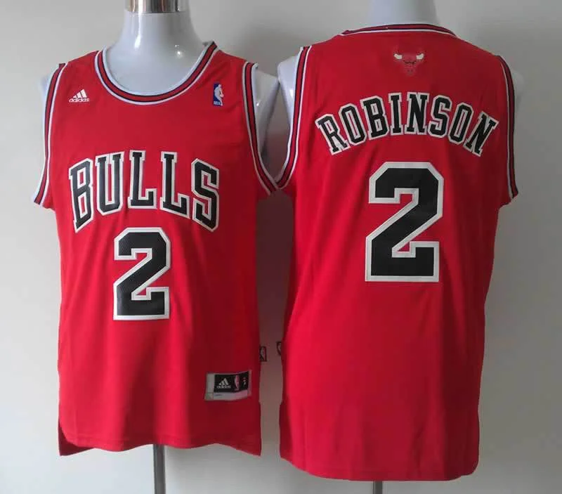 Bulls 2 Robinson Red Basketball Jerseys