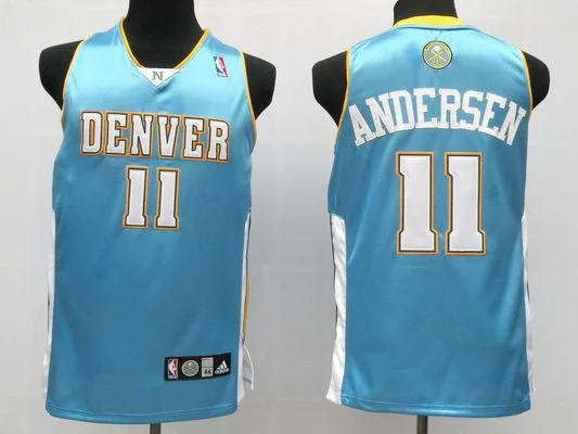 Nuggets 11 Andersen Baby Blue Basketball Jerseys