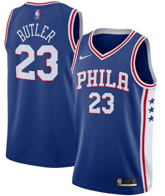 Men's Philadelphia 76ers Royal #23 Jimmy Butler Icon Edition Stitched Swingman Basketball Jersey