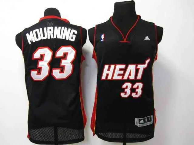 Heat 33 Mourning Black Basketball Jerseys