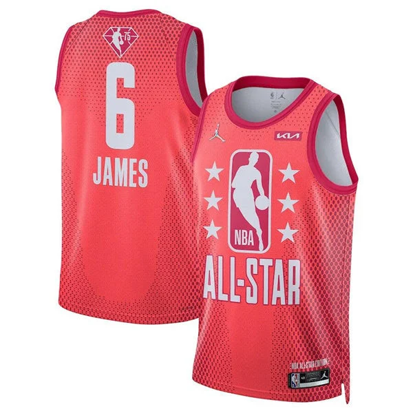 Men's 2022 All-Star #6 Lebron James Maroon Stitched Basketball Basketball Jersey