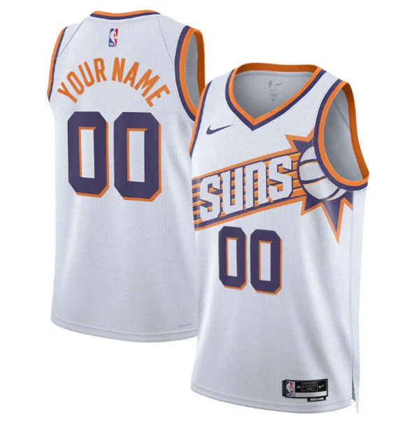 Men's Phoenix Suns Active Player Custom White Association Edition Stitched Basketball Basketball Jersey