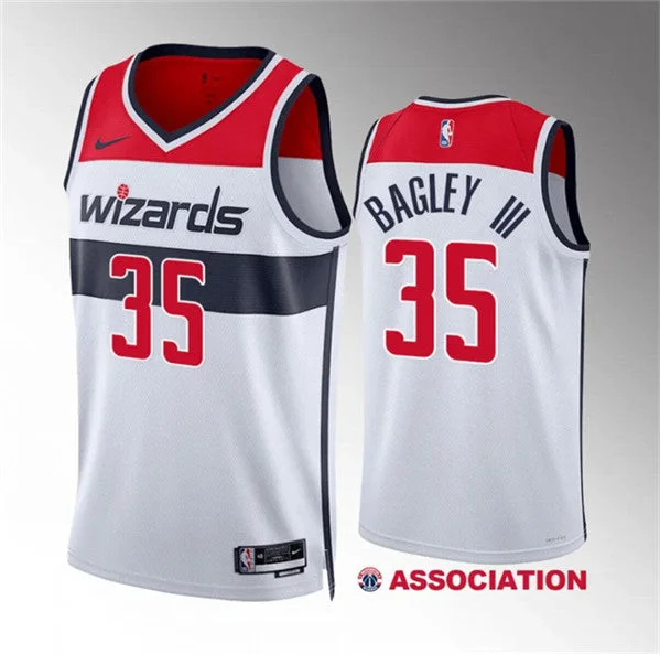 Men's Washington Wizards #35 Marvin Bagley III White Association Edition Stitched Basketball Basketball Jersey