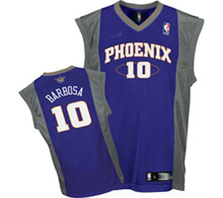 Suns 10 L.Barbosa Purple Basketball Jerseys