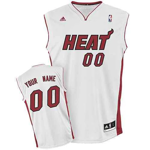 Miami Heat New Custom white Home Basketball Jersey