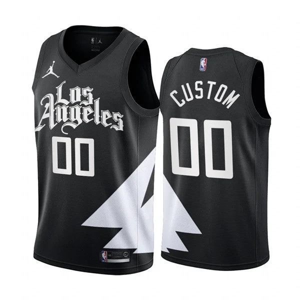 Men's Los Angeles Clippers Active Player Custom 2022/23 Black Statement Edition Stitched Basketball Jersey