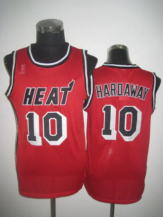 Heats 10 Hardaway Red Basketball Jerseys