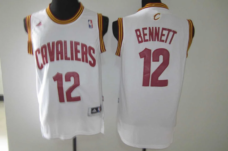 Cavaliers 12 Bennett White Revolution 30 Basketball Jerseys