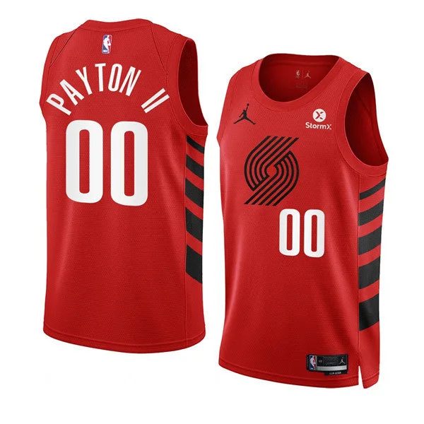 Men's Portland Trail Blazers #00 Gary Payton II 2022/23 Red Statement Edition Swingman Stitched Basketball Basketball Jersey