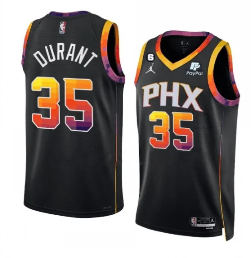 Men's Phoenix Suns #35 Kevin Durant Black 2022/23 Statement Edition Stitched Basketball Basketball Jersey