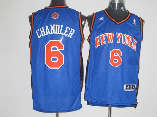 Knicks 6 Chandler Blue Basketball Jersey