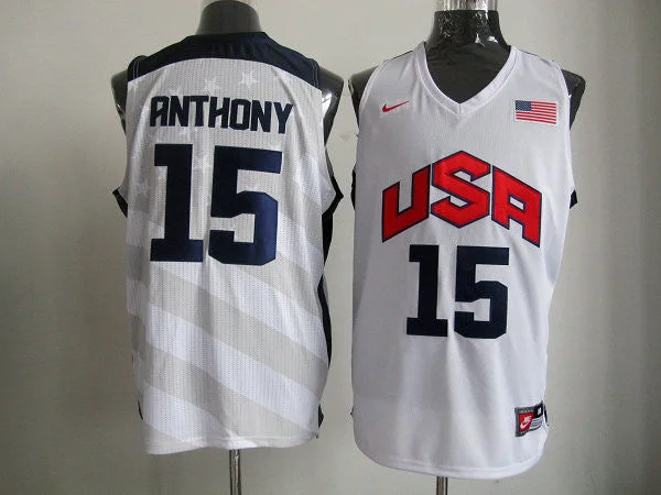 USA 15 Anthony White 2012 Basketball Jerseys