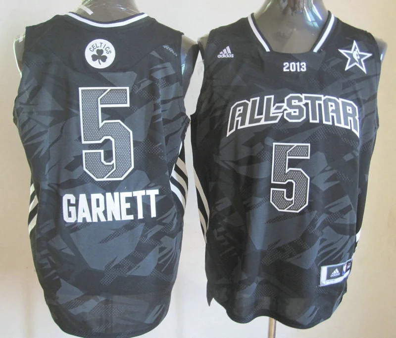 2013 All Star East 5 Garnett Black Basketball Jerseys