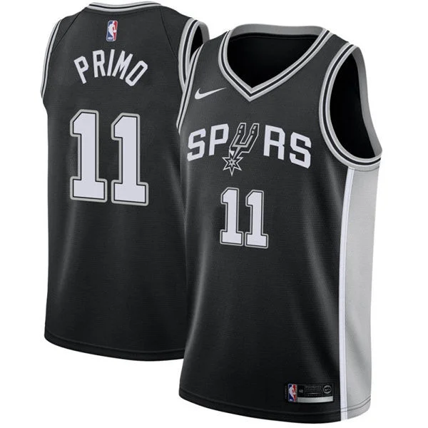 Men' San Antonio Spurs #11 Joshua Primo Black Icon Edition Stitched Basketball Jersey