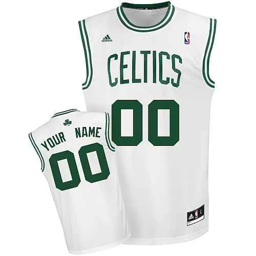 Boston Celtics Custom white Home Basketball Jersey