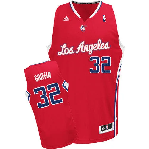 Clippers 32 Griffin Red Cotton Basketball Jerseys