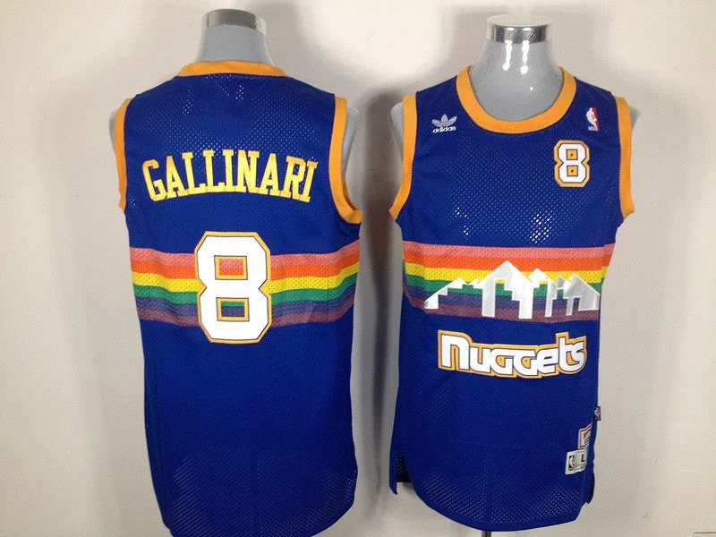 Nuggets 8 GALLINARI Revolution 30 Swingman Blue Basketball Jerseys