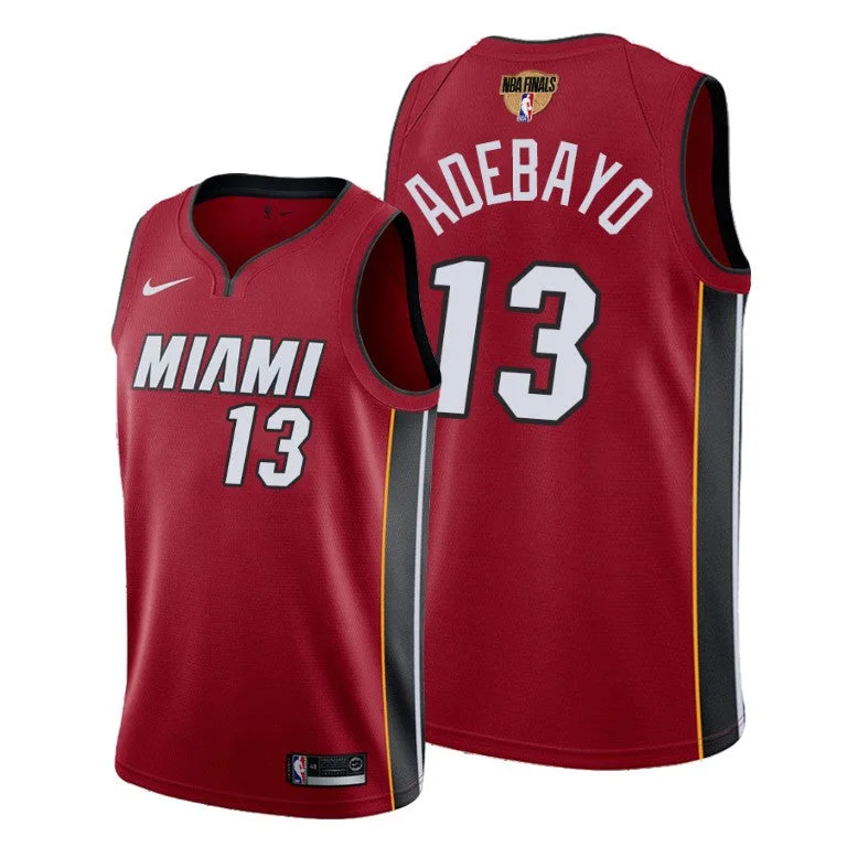 Men's Miami Heat #13 Bam Adebayo 2020 Red Finals Bound Association Edition Stitched Basketball Jersey