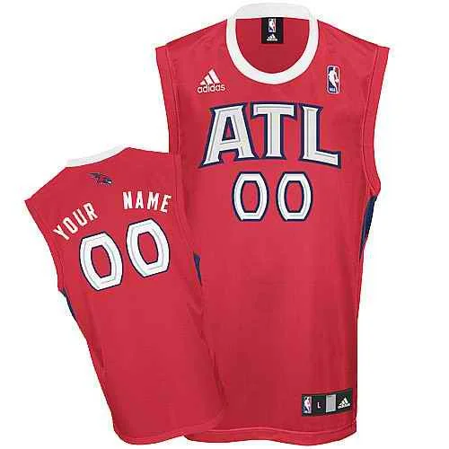 Atlanta Hawks Custom red Basketball Jersey