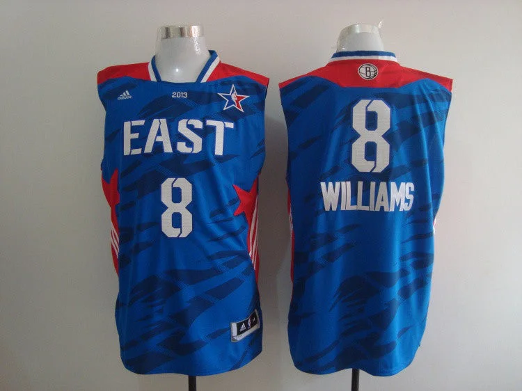 2013 All Star East 8 Williams Blue Basketball Jerseys