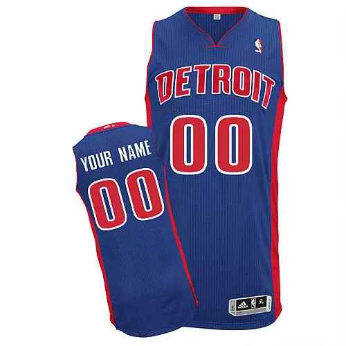 Detriot Pistons Custom blue Road Basketball Jersey