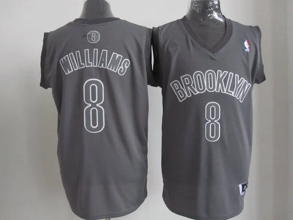 Brooklyn Nets 8 Williams Grey Christmas Basketball Jerseys