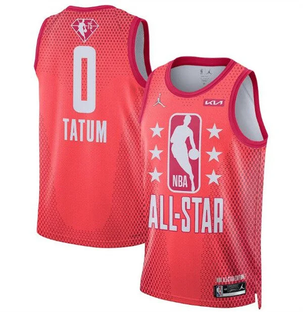 Men's 2022 All-Star #0 Jayson Tatum Maroon Stitched Basketball Jersey