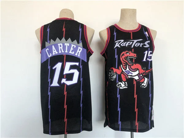 Men's Toronto Raptors #15 Vince Carter Black Basketball Basketball Jersey