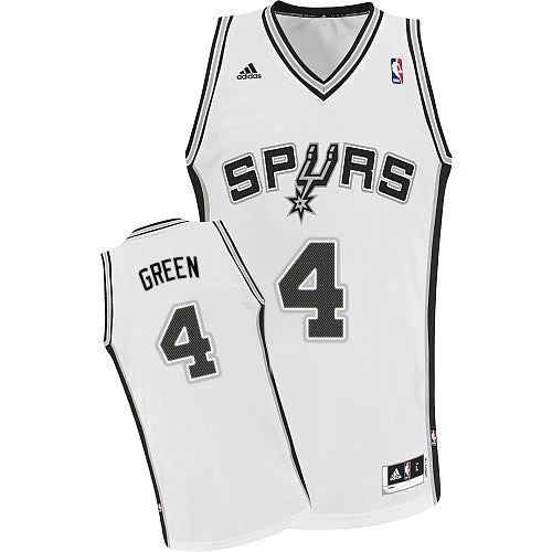 Spurs 4 Green White Basketball Jerseys