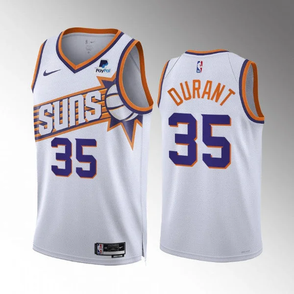 Men's Phoenix Suns #35 Kevin Durant White 2023 Association Edition Stitched Basketball Basketball Jersey