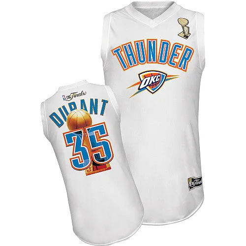 Oklahoma City Thunder 35 DURANT white Champion Edition Basketball Jerseys