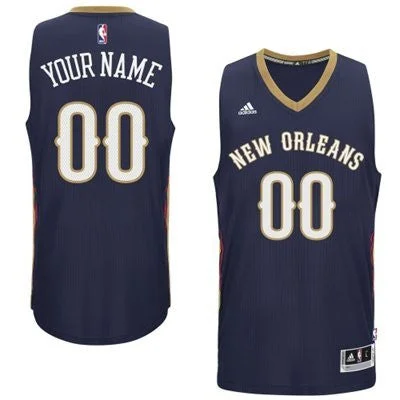 New Orleans Pelicans Blue Men's Customize New Rev 30 Basketball Jersey